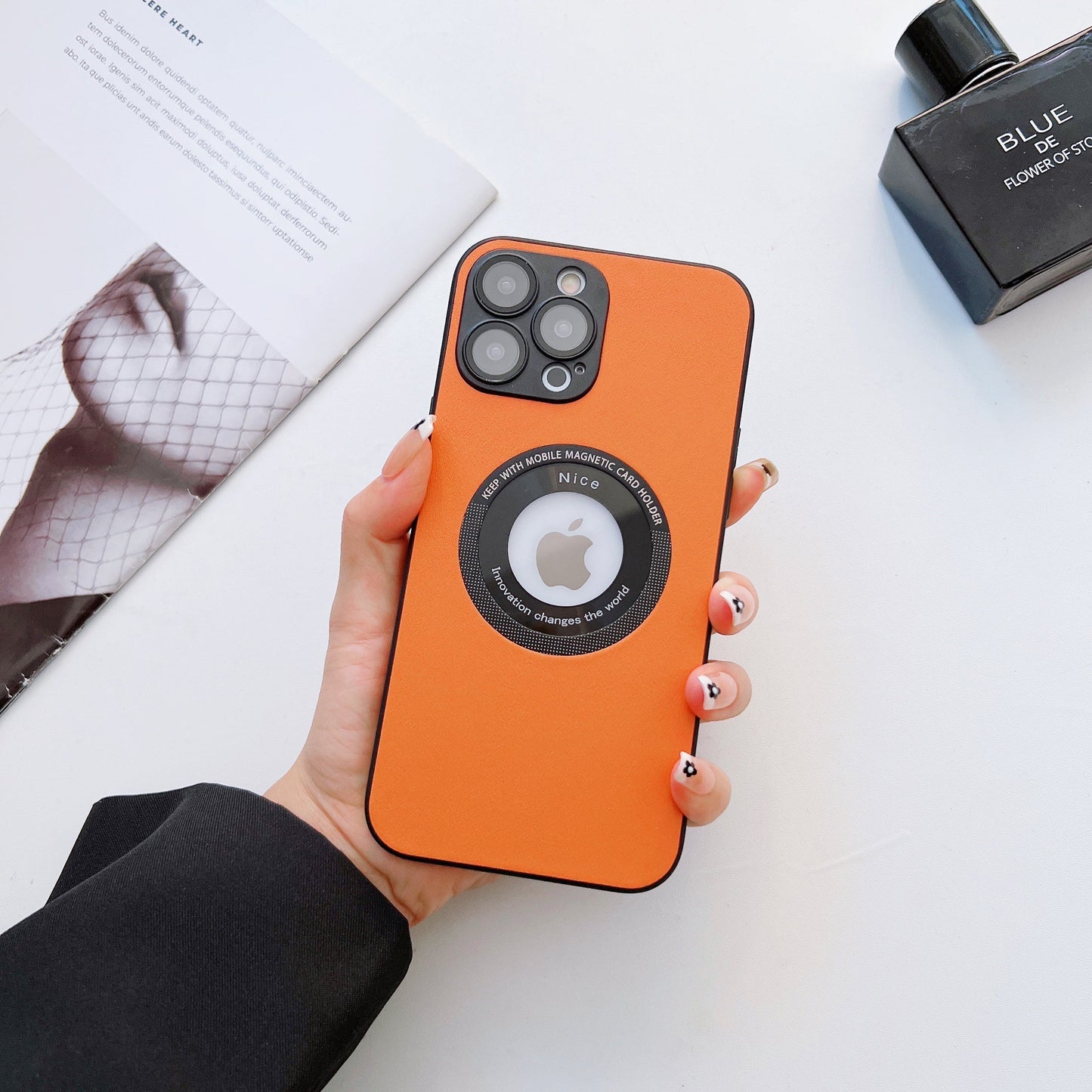 Luxury Leather Matte Case for iPhone pipi