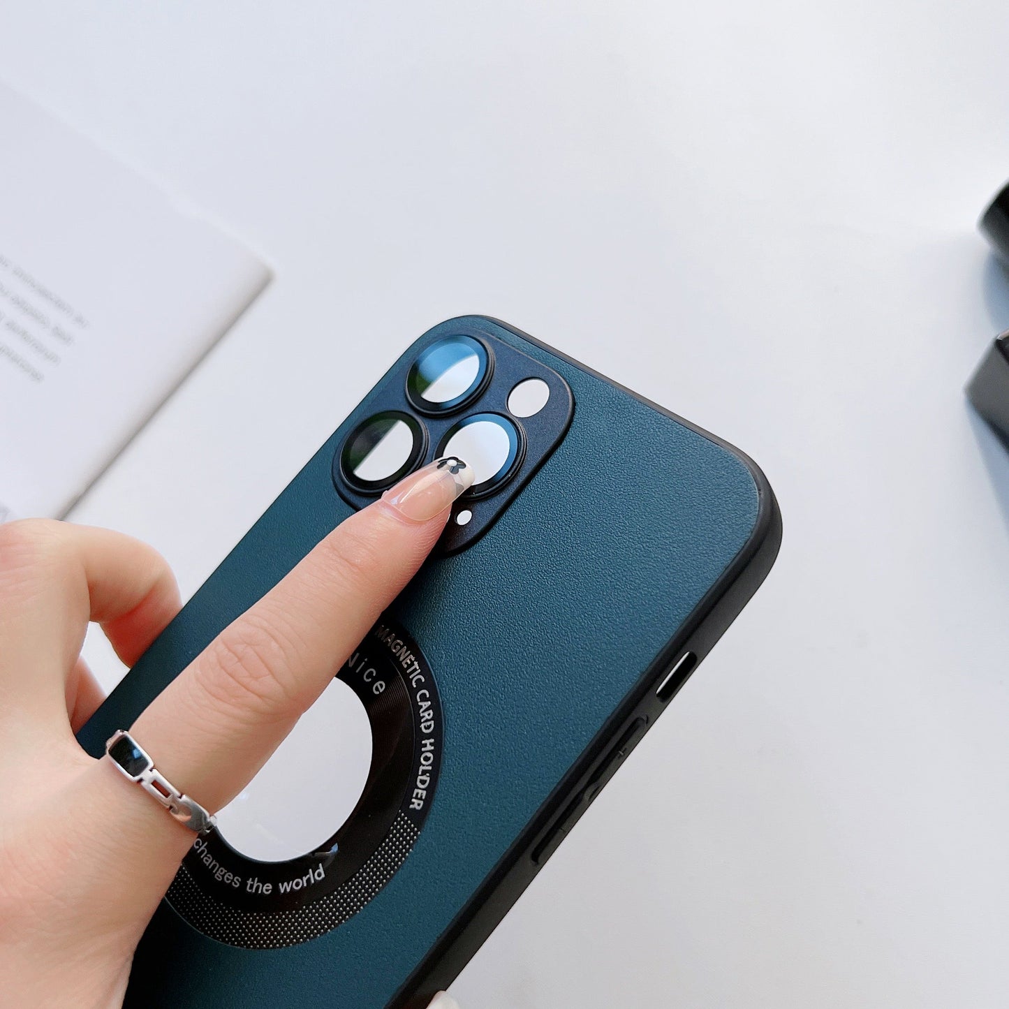 Luxury Leather Matte Case for iPhone pipi