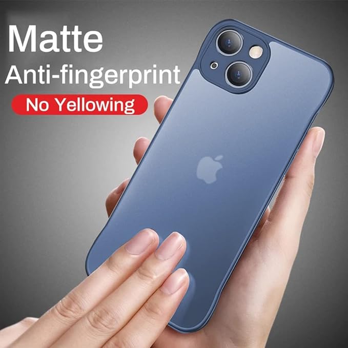 EGOTUDE Frameless Hard Back Cover (Camera Protection, Blue, Polycarbonate) Urban Covers