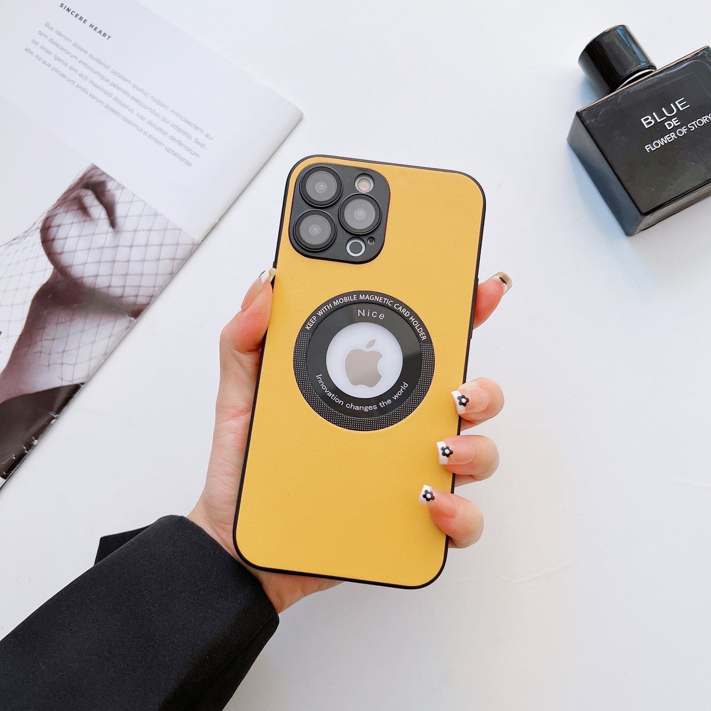 Luxury Leather Matte Case for iPhone pipi