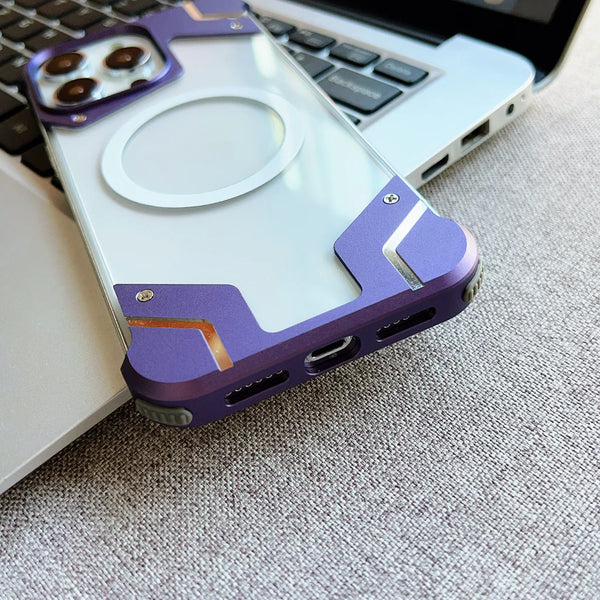 Corner Metal Case For iPhone