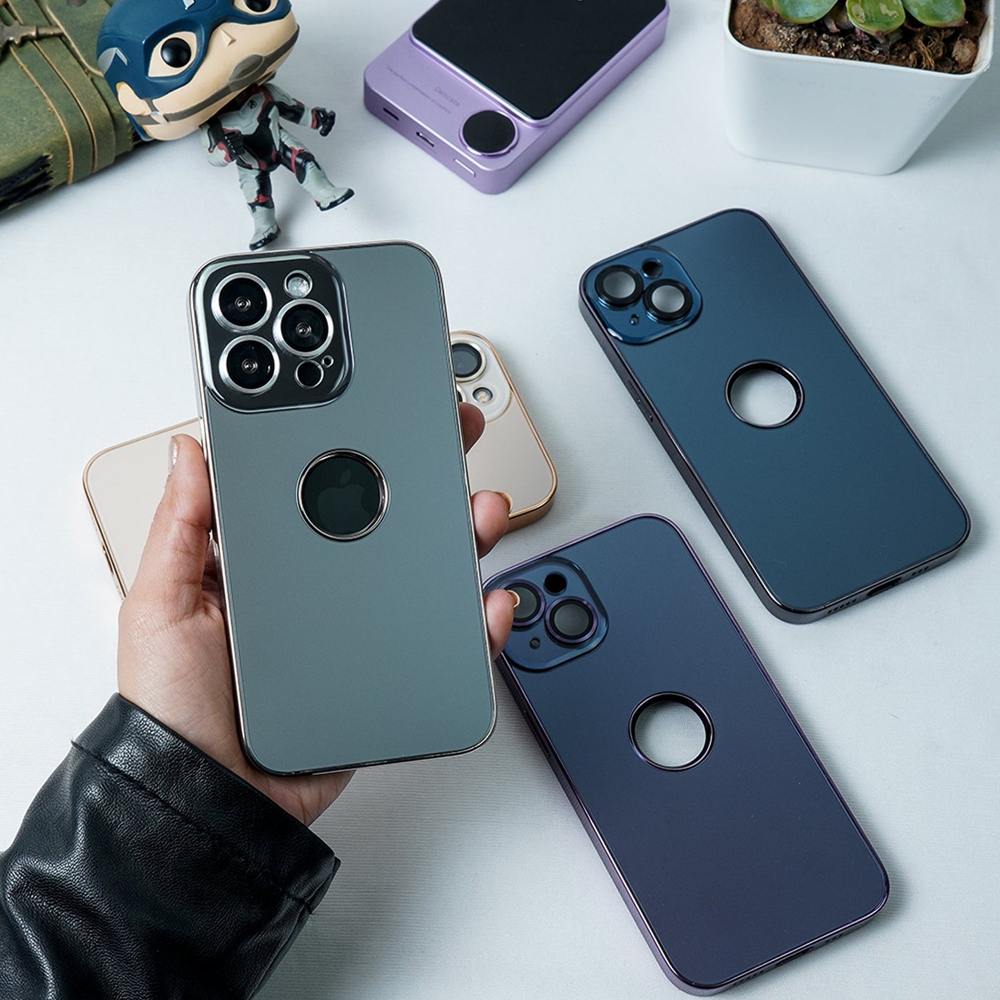 iPhone 13 luxury Logo Cut Back Case casemarts