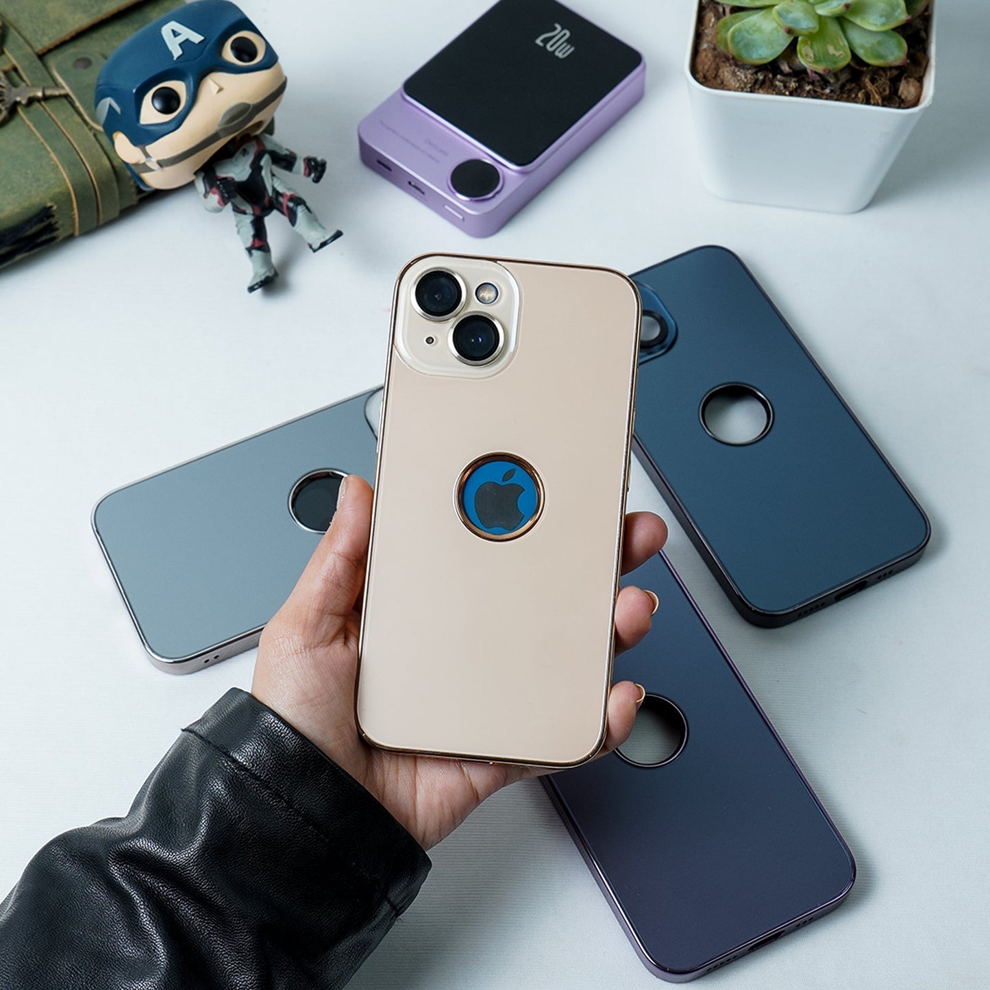 iPhone 13 luxury Logo Cut Back Case casemarts