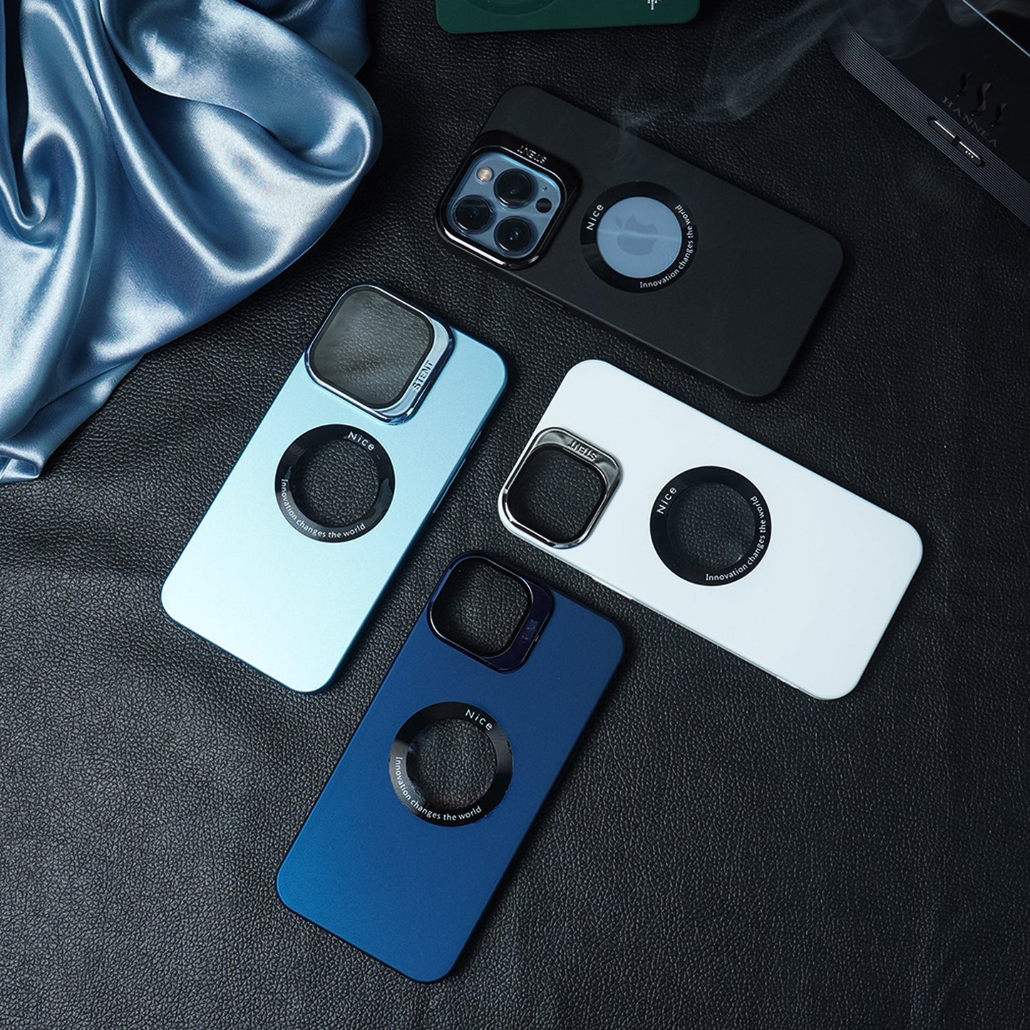 Luxury Camera Protector Stand Case With Logo Cut - iPhone casemarts