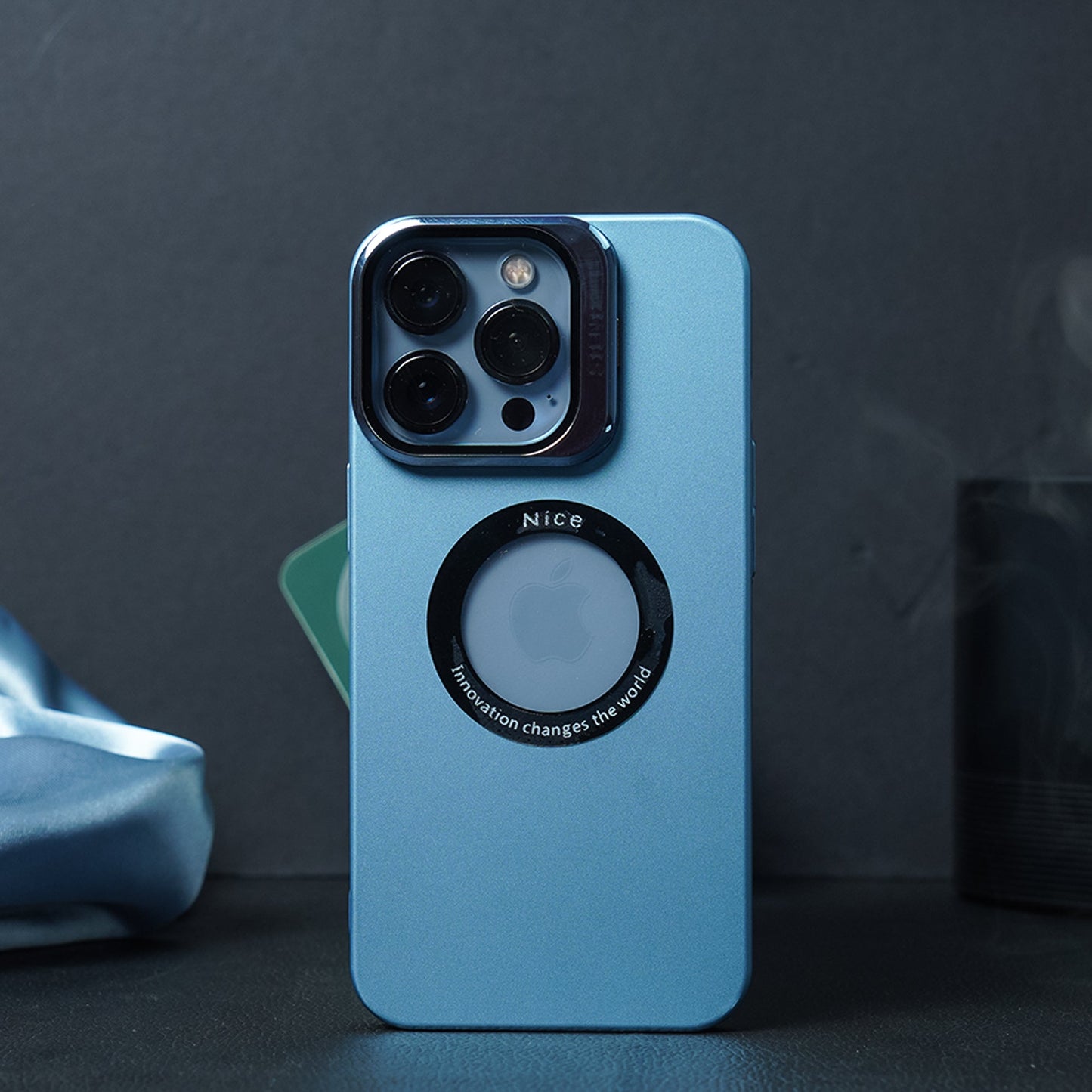 Luxury Camera Protector Stand Case With Logo Cut - iPhone casemarts