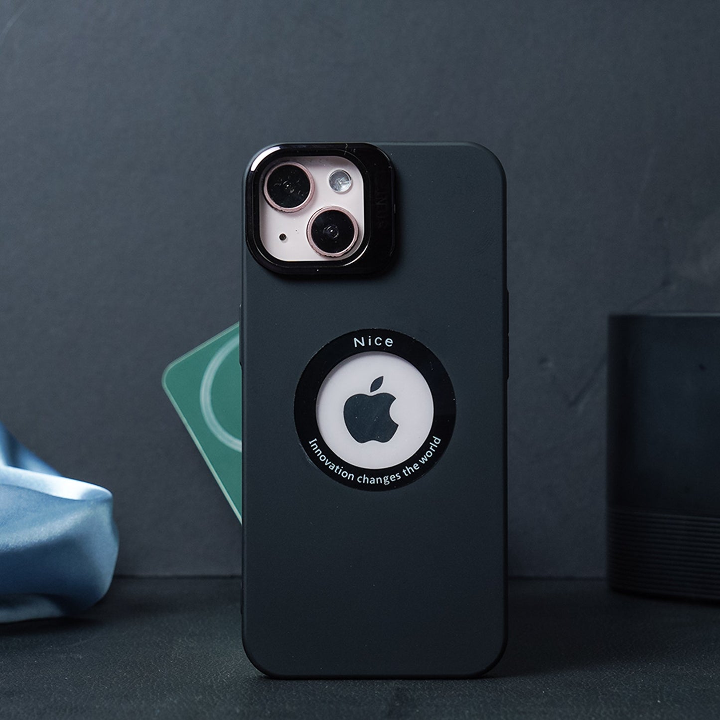 Luxury Camera Protector Stand Case With Logo Cut - iPhone casemarts