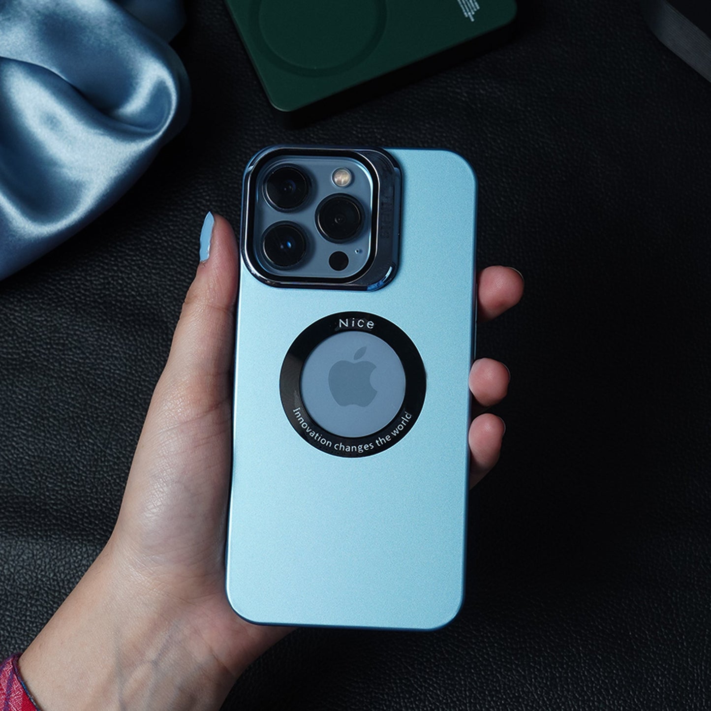 Luxury Camera Protector Stand Case With Logo Cut - iPhone casemarts