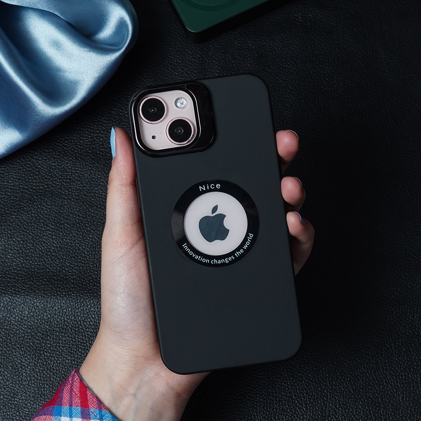 Luxury Camera Protector Stand Case With Logo Cut - iPhone casemarts