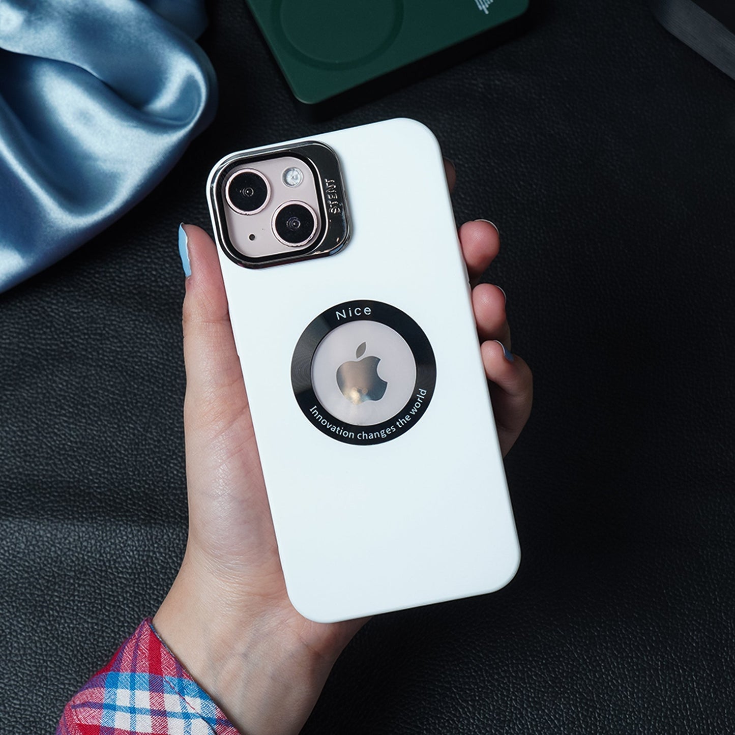 Luxury Camera Protector Stand Case With Logo Cut - iPhone casemarts