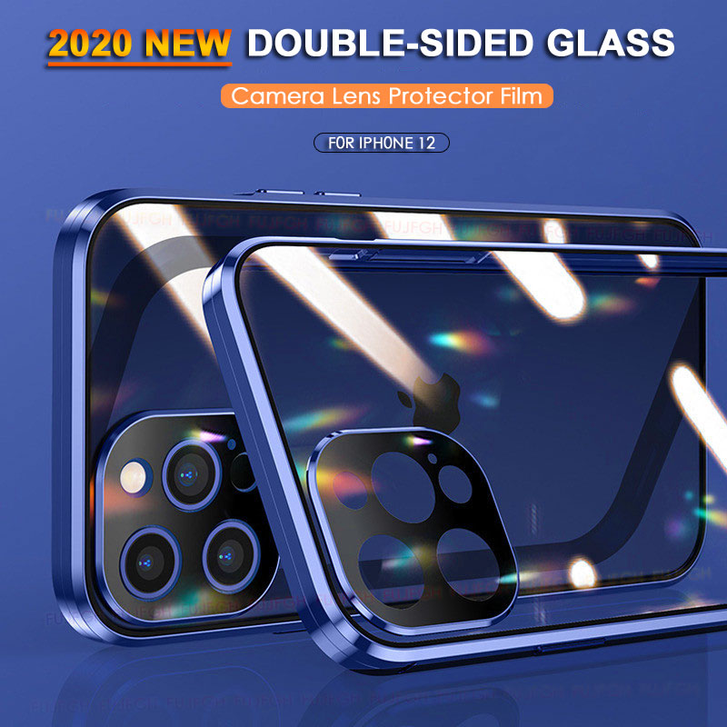iPhone 12 Series Auto Fit Magnetic Glass Camera Protective Case casemarts