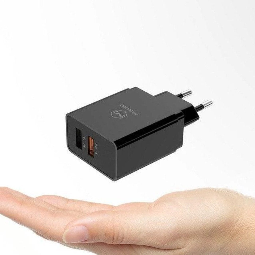 MK ® Mcdodo PD+QC 18W Fast Travel Charger Set (EU) casemarts
