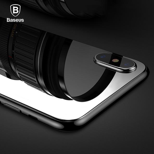 Baseus ® iPhone XS Max Ultra-thin Back Tempered Glass casemarts