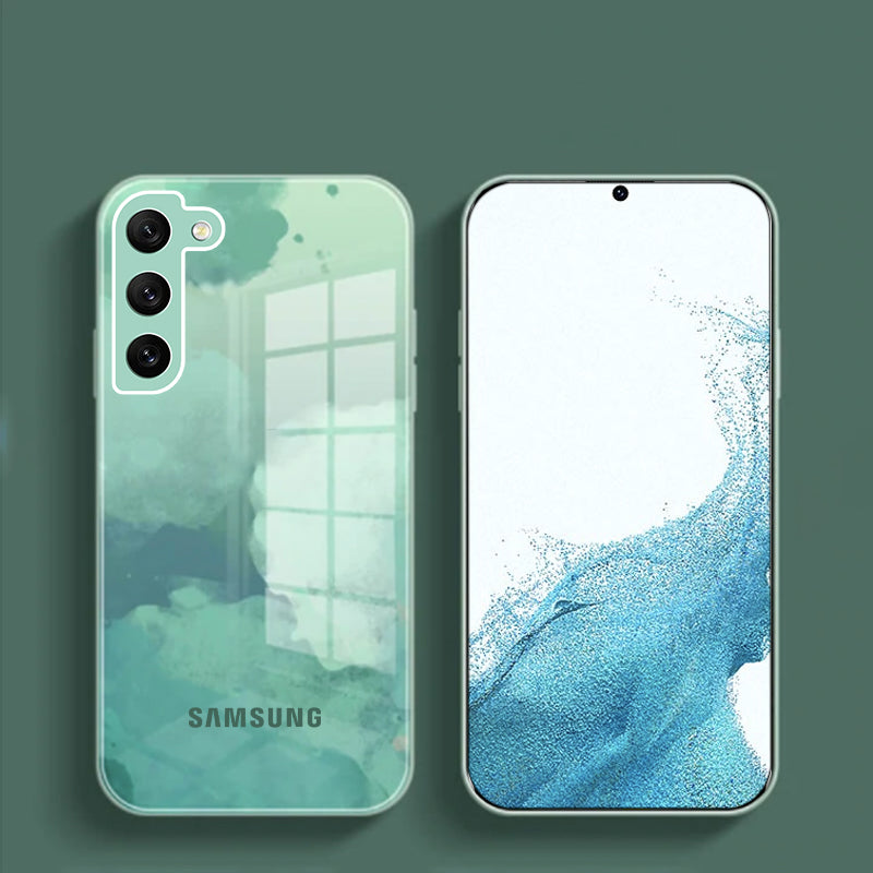 Colorful Wave Glass Phone Case - Samsung casemarts