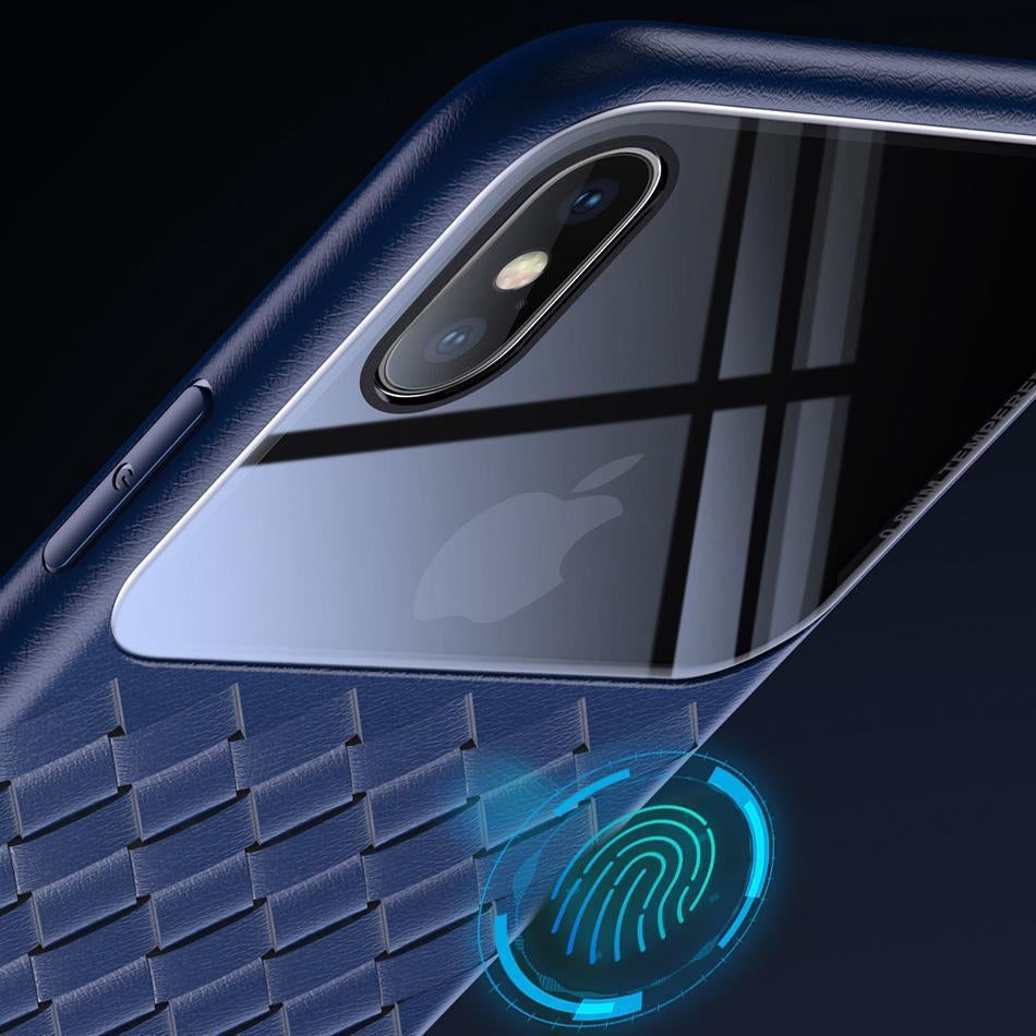 Baseus ® iPhone XS Cross Knit Clear Window Case casemarts