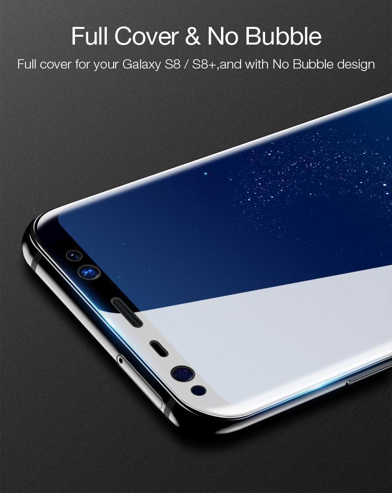 Galaxy S8 Plus Original 4D Curved Tempered Glass casemarts