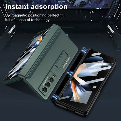 Galaxy Z Fold4 Bumper Protection Case With Kickstand casemarts
