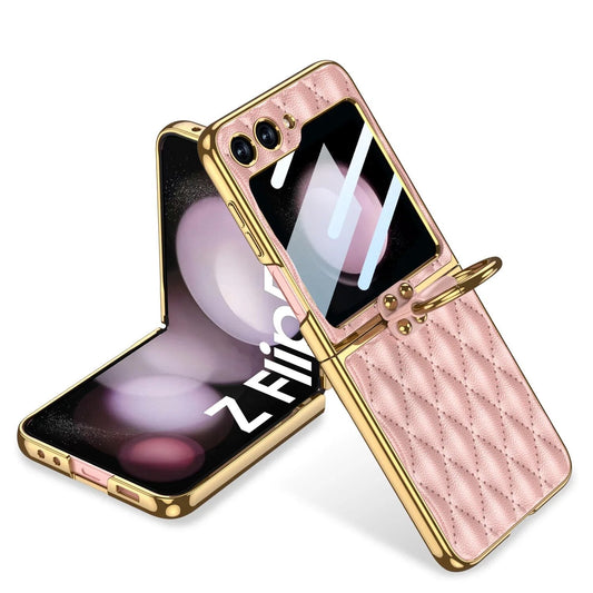 Elegant Leather Ring Support Case casemarts