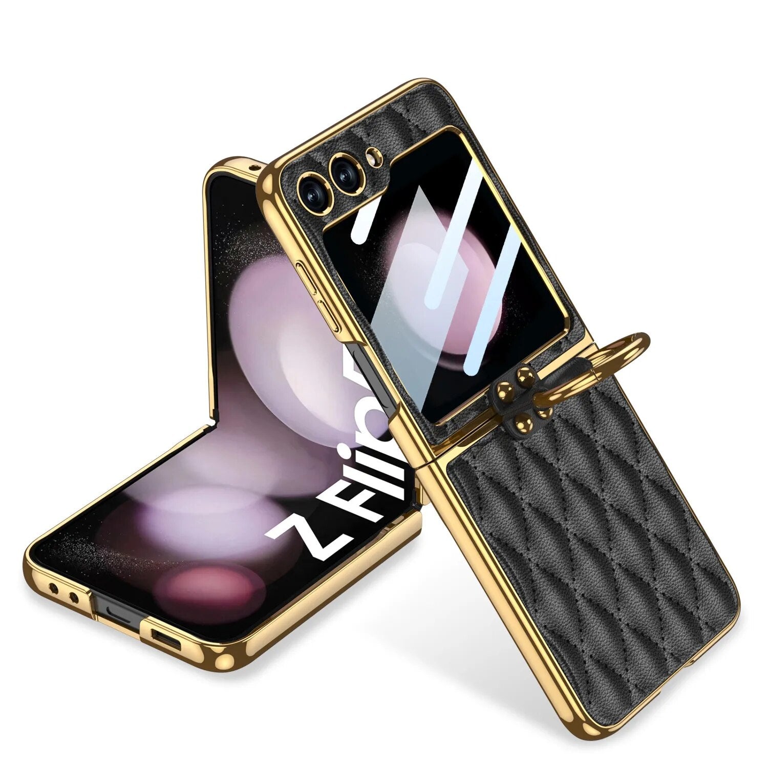 Elegant Leather Ring Support Case casemarts
