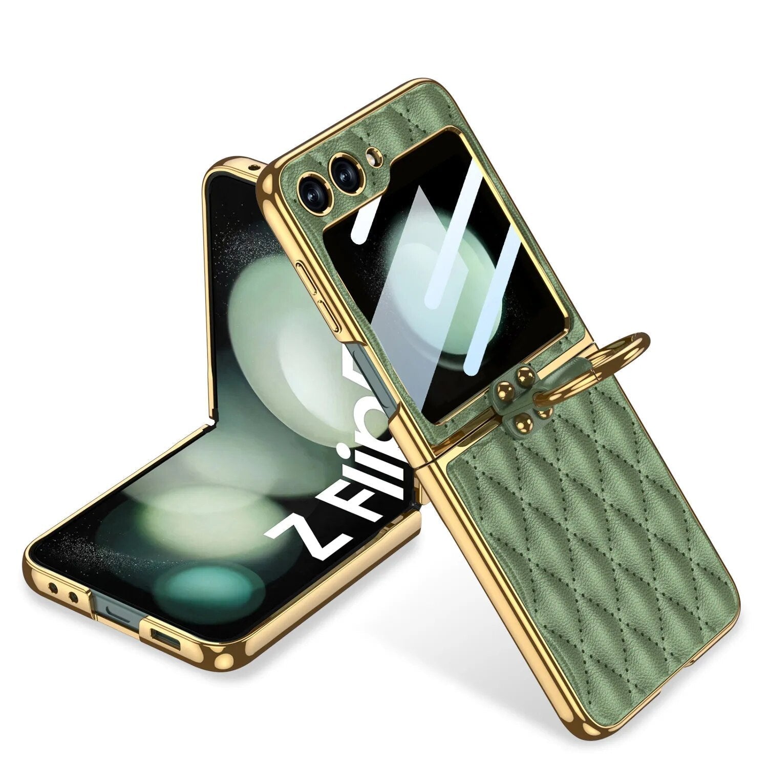 Elegant Leather Ring Support Case casemarts