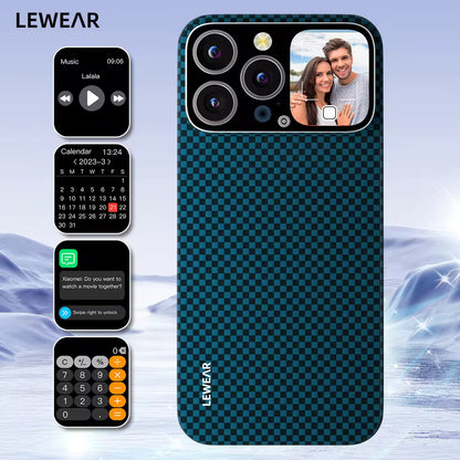 Smart iPhone Case with 1.83″ OLED Screen – Video Dial, Selfie Preview & Magnetic Charge