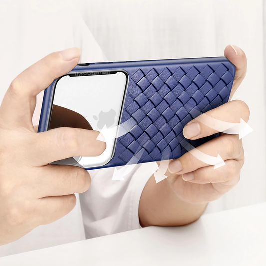 Baseus ® iPhone X Cross Knit Clear Window Case casemarts