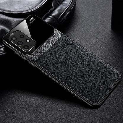 Galaxy A72 Sleek Slim Leather Glass Case casemarts