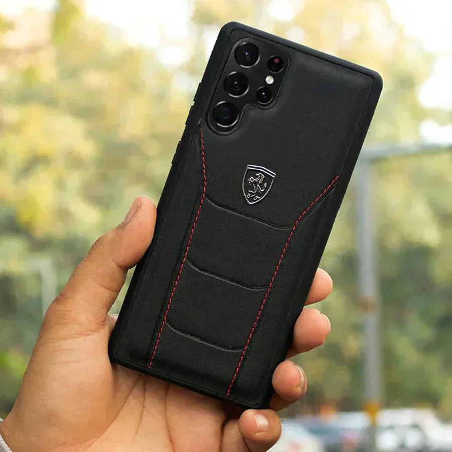 Galaxy S21 Series (2 in 1 Combo)Ferrari Case + Camera Lens Protector casemarts