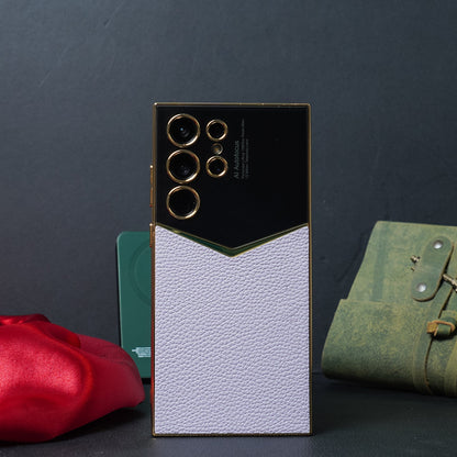Gold Plated Leather Protective Case - Samsung casemarts
