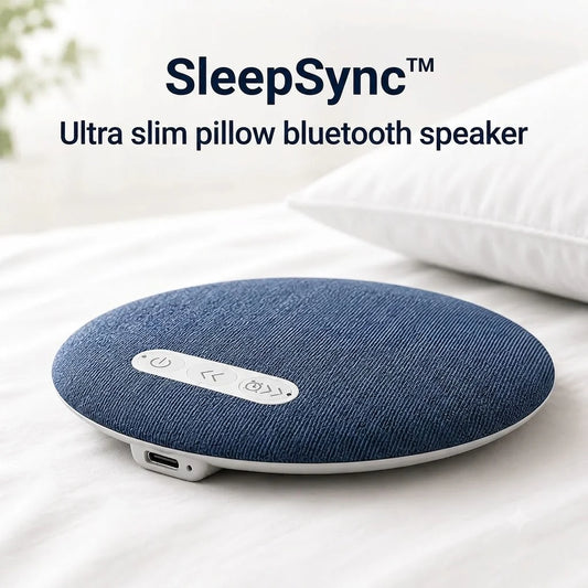 SleepSync™ | Ultra-Thin Wireless Pillow Speaker