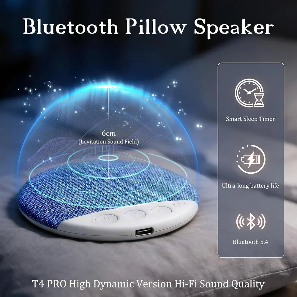 SleepSync™ | Ultra-Thin Wireless Pillow Speaker