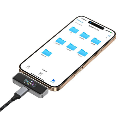 GT Storage™ – Magnetic Extended Storage for iPhone, Android, Mac (1TB, USB‑C & Lightning Port)