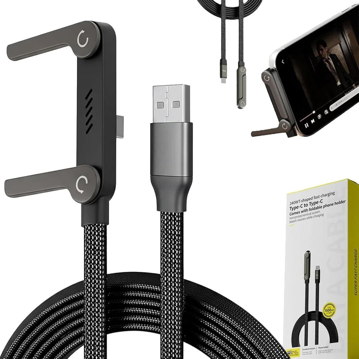 USB C to USB C Cable, 240W Fast Charging Cable