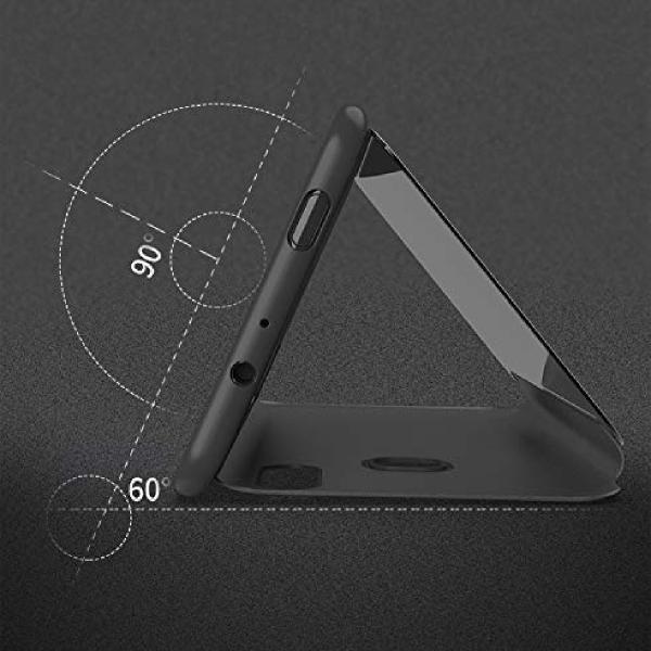 Galaxy A30 Mirror Clear View Flip Case [Non Sensor Working] casemarts