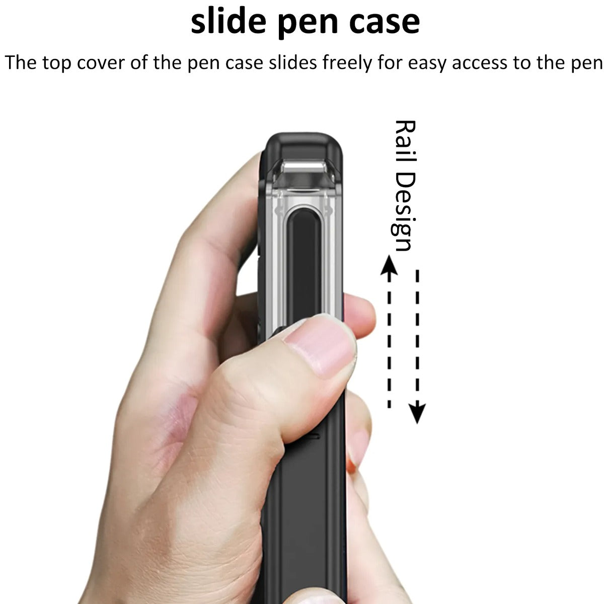 Galaxy Z Fold5 Magnetic Hinge Slide Pen Holder Case casemarts
