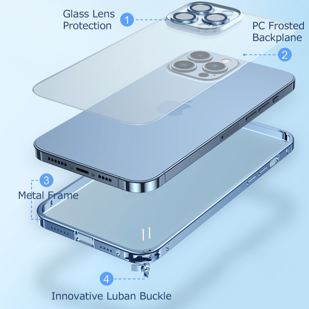 iPhone - Translucent Metal Frame Matte Case casemarts