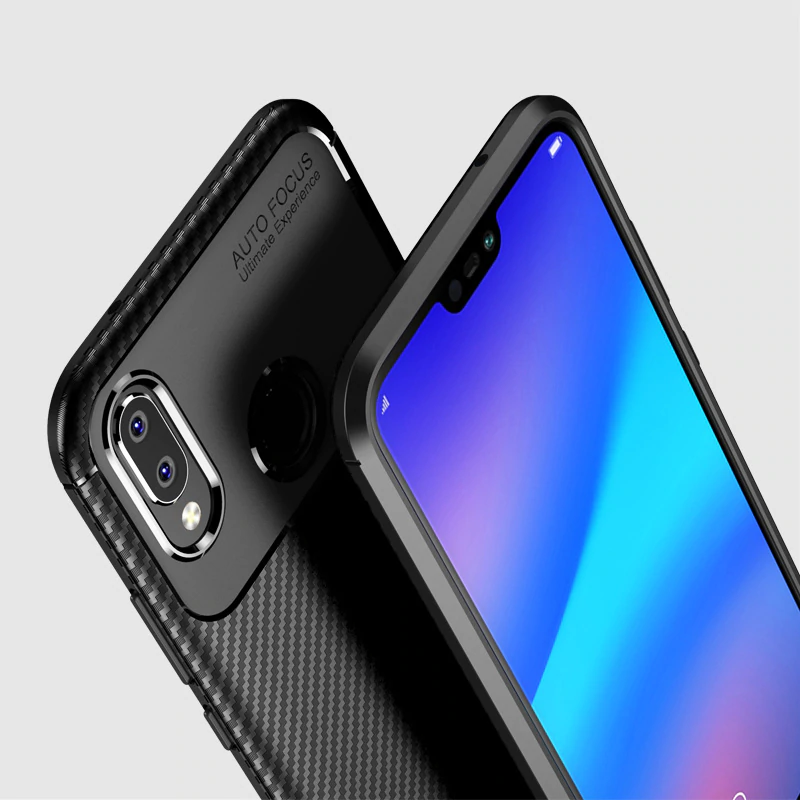 Galaxy A20 Frosted Carbon Fiber Shockproof Soft Case casemarts