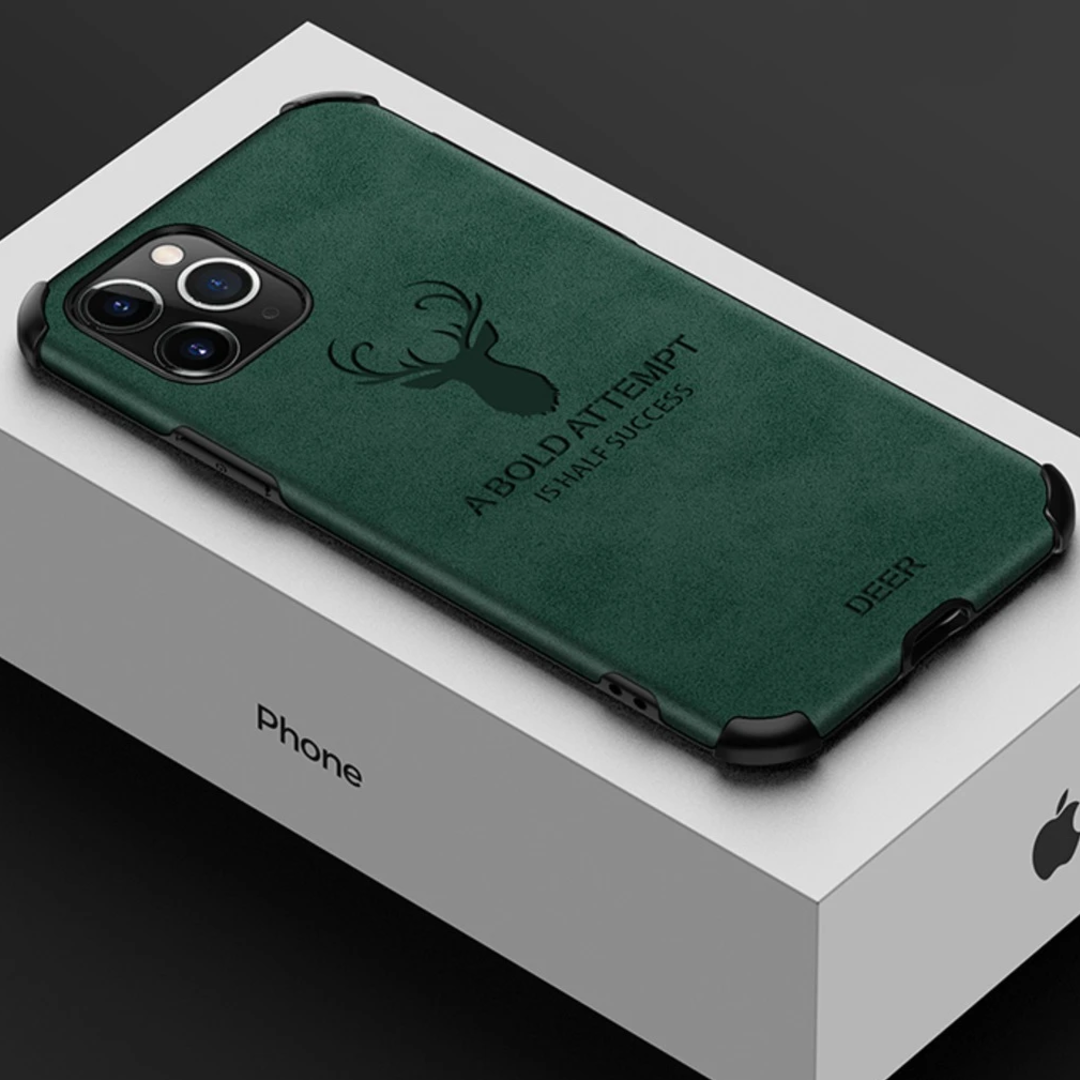 iPhone 11 Series (3 in 1) Combo Shockproof Deer Print Case + Camera Lens + Screen Protector casemarts