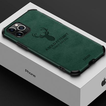 iPhone 11 Series (3 in 1) Combo Shockproof Deer Print Case + Camera Lens + Screen Protector casemarts