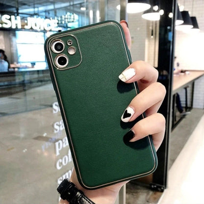 iPhone 11 Pro Leather Textured Gold Plated Case casemarts
