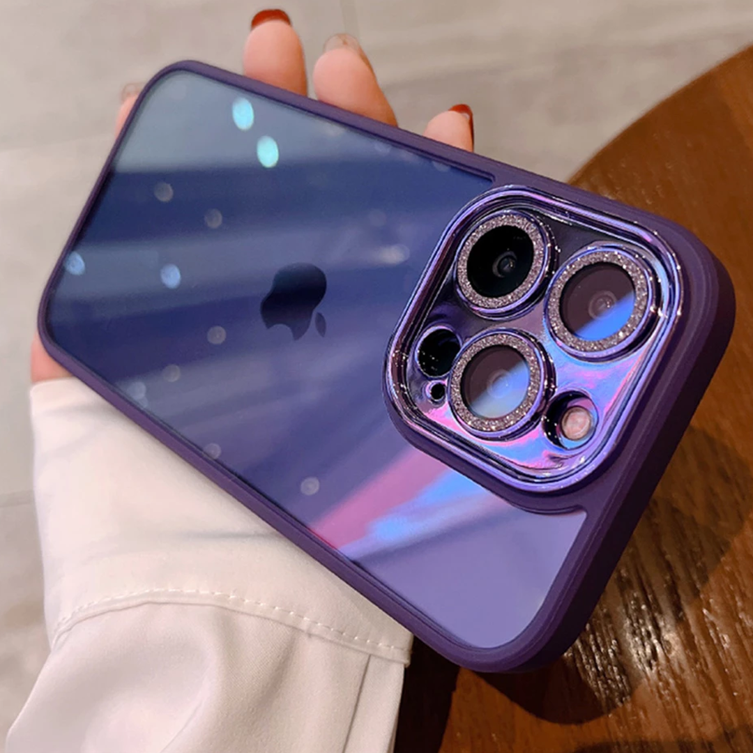 iPhone 14 Series - Diamond Camera Lens Clear Bumper Case casemarts