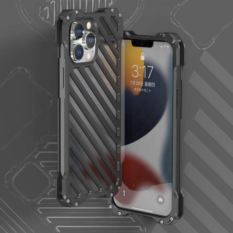 iPhone 14 Series R-Just Aluminium Alloy Grill Case casemarts
