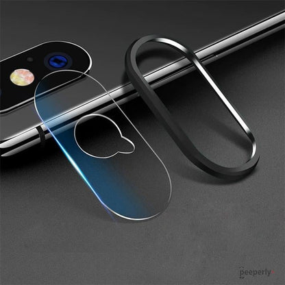 TOTU ® iPhone X Camera Lens Glass Protector and Ring casemarts