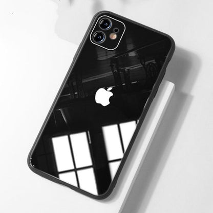 iPhone - Glass Plating Logo Case With Tempered Glass casemarts