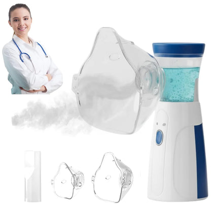 Rechargeable Mesh Portable Nebulizer for Adults & Kids – Compact Mist Inhaler