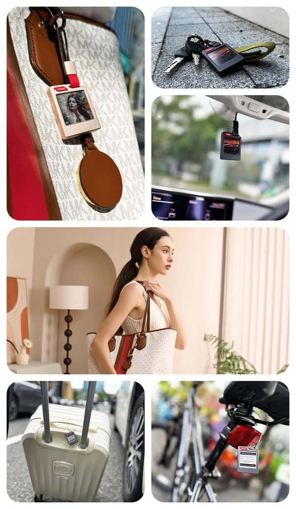 E-Ink Screen Tracker Device | Long Battery Smart Display