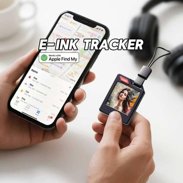 E-Ink Screen Tracker Device | Long Battery Smart Display