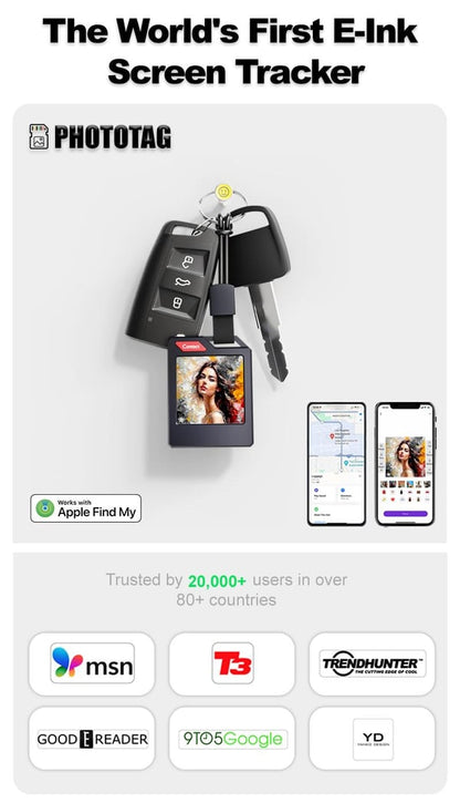 E-Ink Screen Tracker Device | Long Battery Smart Display