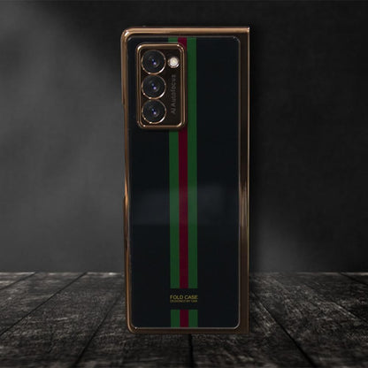 Galaxy Z Fold2 Luxury Colored Strap Glass Case casemarts